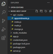 Creating the appointments.js file for your call dispatcher solution